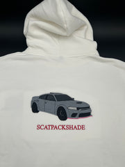 SEE DESCRIPTION Embroidered Car Hoodies 100% Cotton 380 GSM Custom Front Pocket Logo+Large Back Car Design - DRVN Apparel