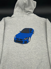 SEE DESCRIPTION Embroidered Car Hoodies 100% Cotton 380 GSM Custom Front Pocket Logo+Large Back Car Design - DRVN Apparel