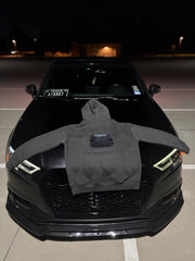 SEE DESCRIPTION Embroidered Car Hoodies 100% Cotton 380 GSM Custom Front Pocket Logo+Large Back Car Design - DRVN Apparel