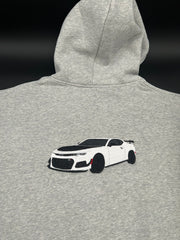 SEE DESCRIPTION Embroidered Car Hoodies 100% Cotton 380 GSM Custom Front Pocket Logo+Large Back Car Design - DRVN Apparel